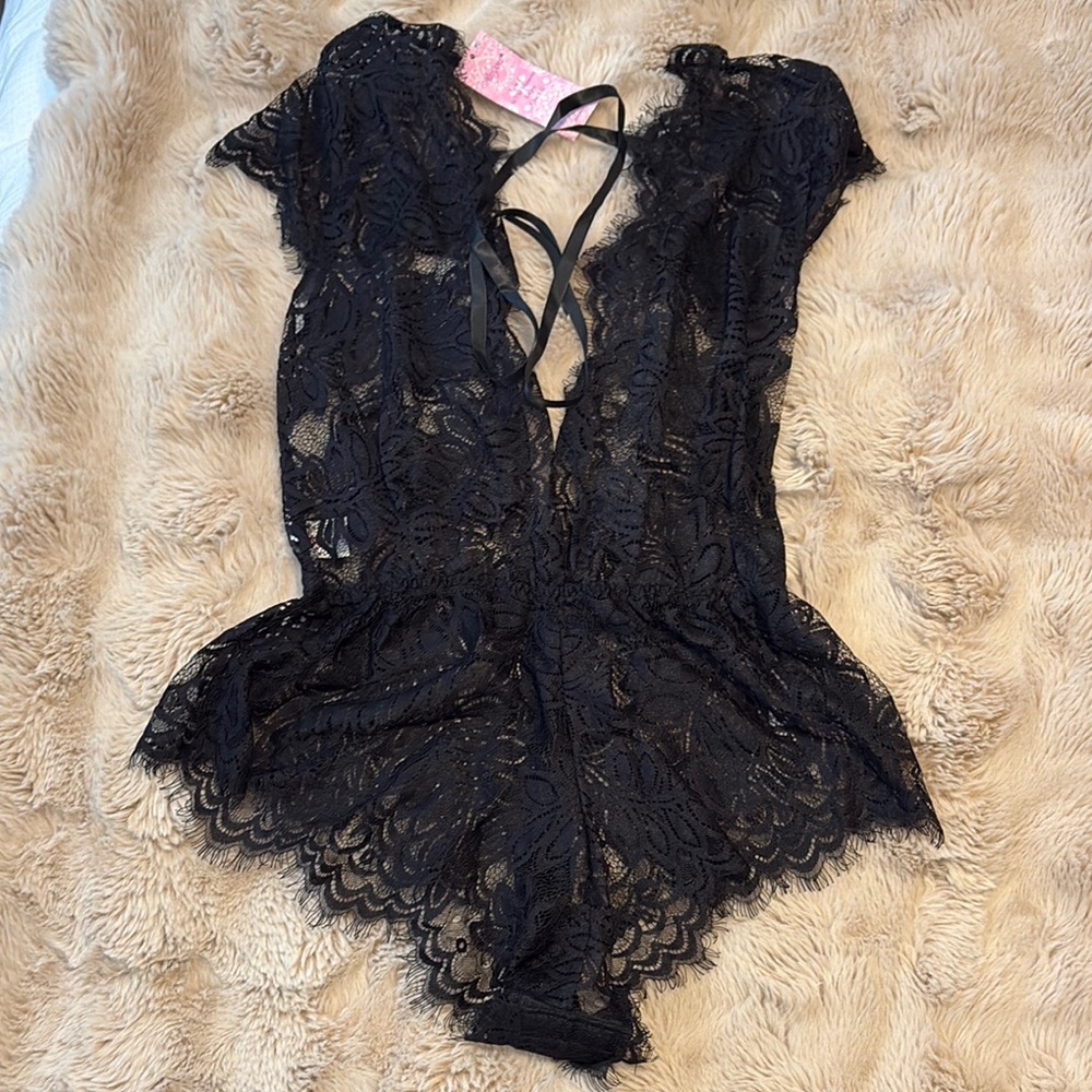Black NWT Lace Bodysuit LINGERIE